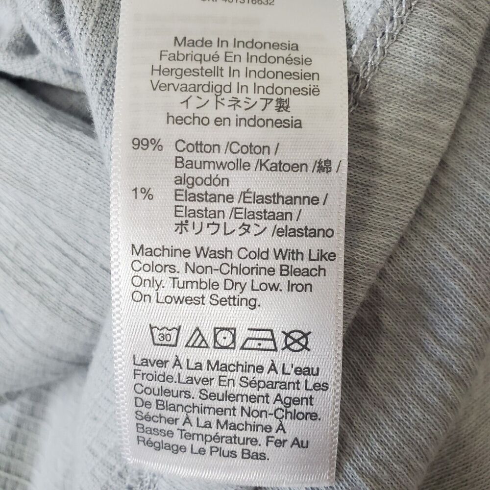 Madewell Camp Shirt Womens Size 1X Knit Lightspun Light Blue Button Up New NF804 - Picture 10 of 11